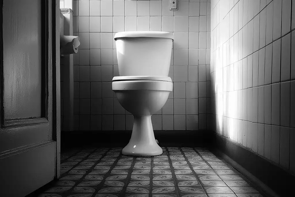 Residential toilet ready for repair or installation in Murrieta bathroom